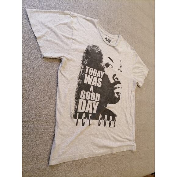MF Mens L Ice Cube "Today Was A Good Day" Graphic T-Shirt Gray Hip‎ Hop Tee - Picture 12 of 12